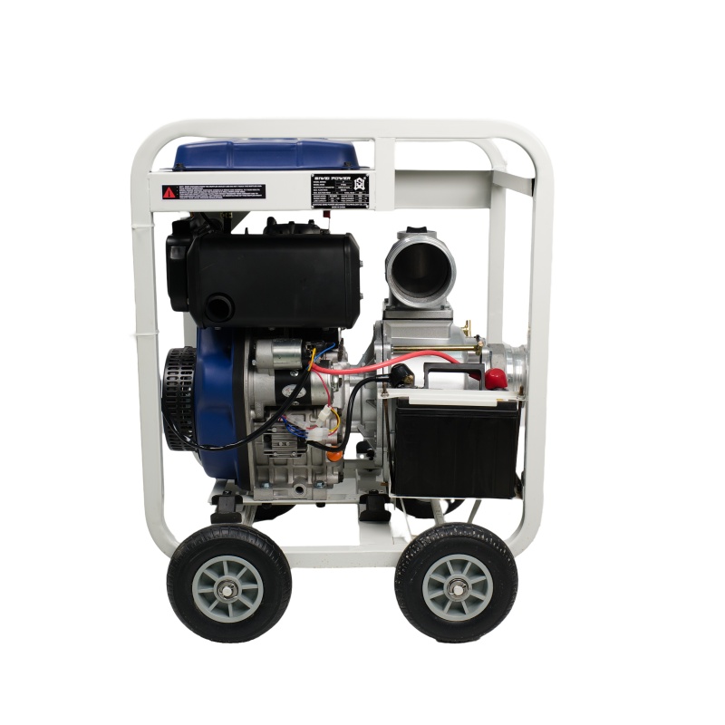 Bomba de agua diésel P100S, bomba de basura para aguas residuales