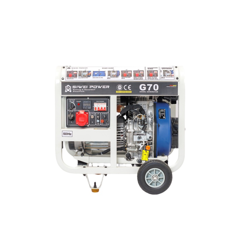 Generador diésel G70 refrigerado por aire de 7kVA