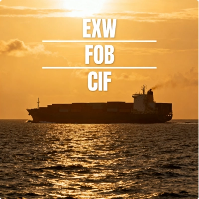 Elija términos comerciales (EXW, FOB, CIF) para importar productos de China